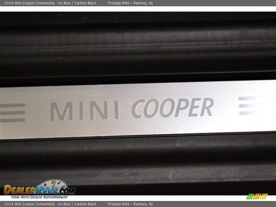 2014 Mini Cooper Convertible Ice Blue / Carbon Black Photo #8