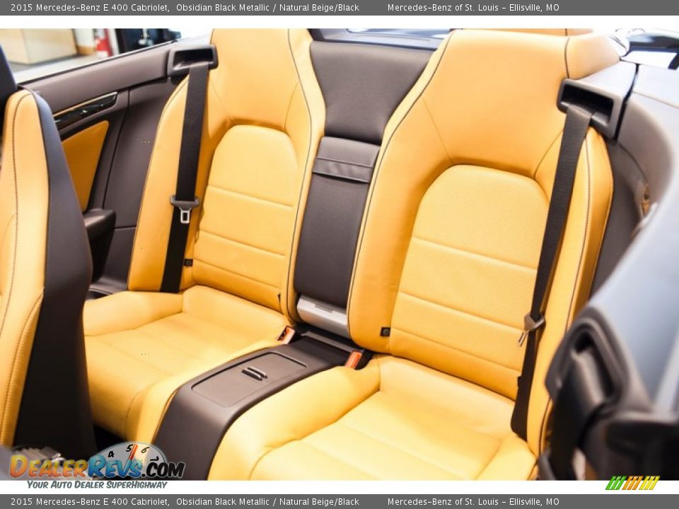 Rear Seat of 2015 Mercedes-Benz E 400 Cabriolet Photo #12