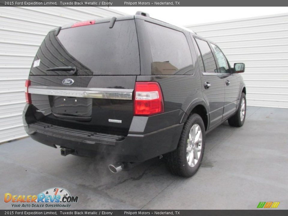 2015 Ford Expedition Limited Tuxedo Black Metallic / Ebony Photo #4