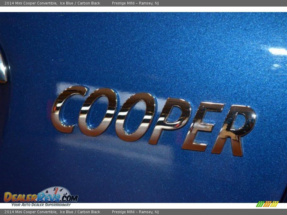 2014 Mini Cooper Convertible Ice Blue / Carbon Black Photo #18