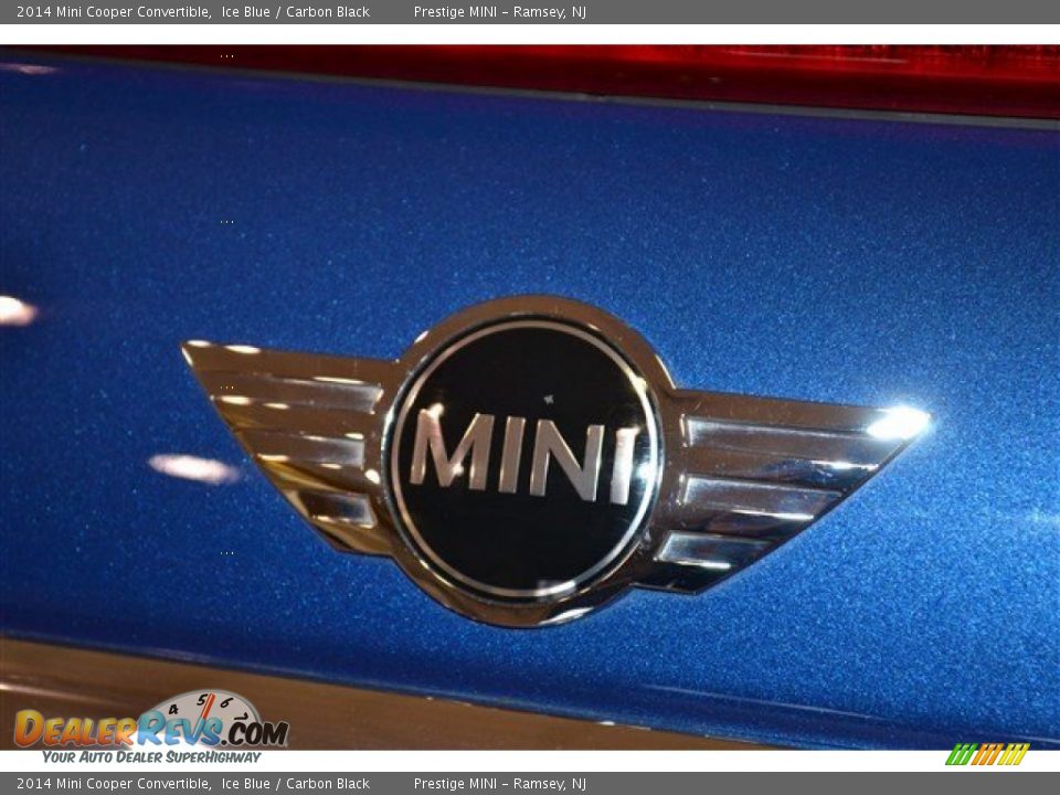 2014 Mini Cooper Convertible Ice Blue / Carbon Black Photo #19
