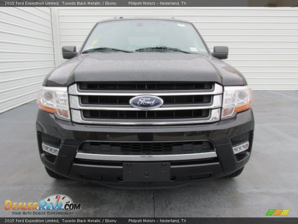 2015 Ford Expedition Limited Tuxedo Black Metallic / Ebony Photo #8