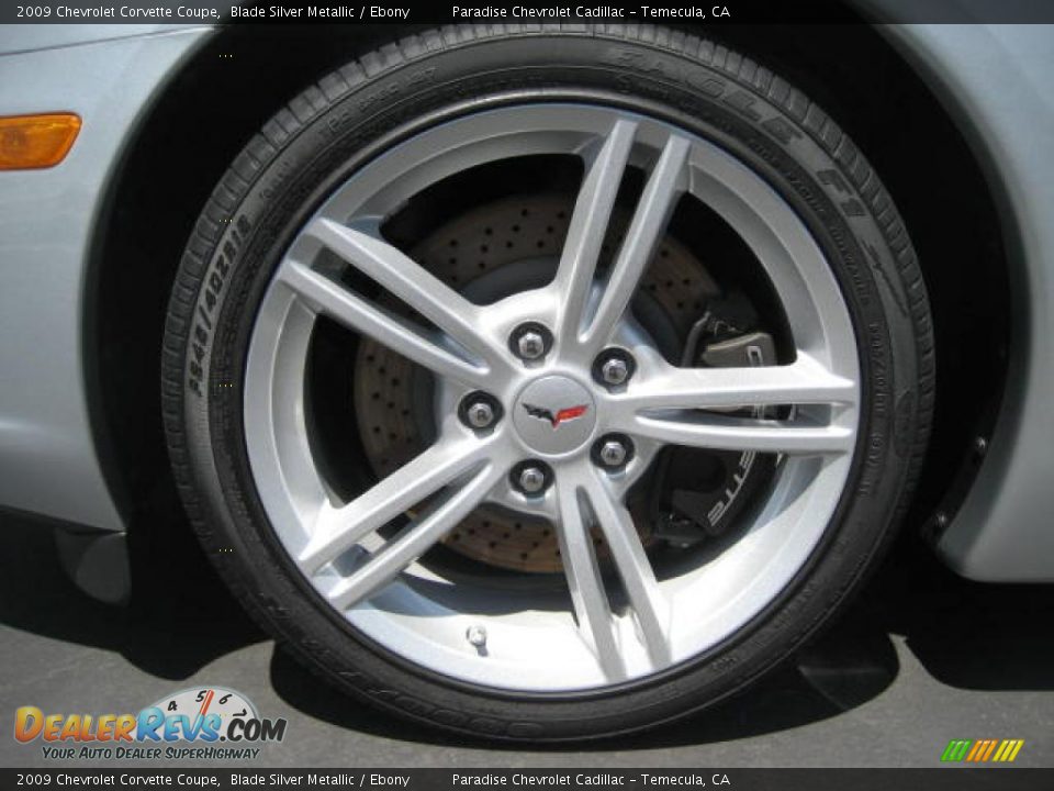 2009 Chevrolet Corvette Coupe Blade Silver Metallic / Ebony Photo #6