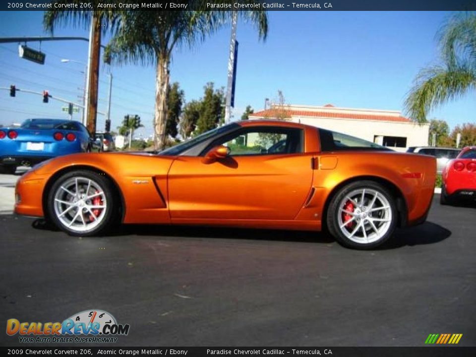 2009 Chevrolet Corvette Z06 Atomic Orange Metallic / Ebony Photo #1