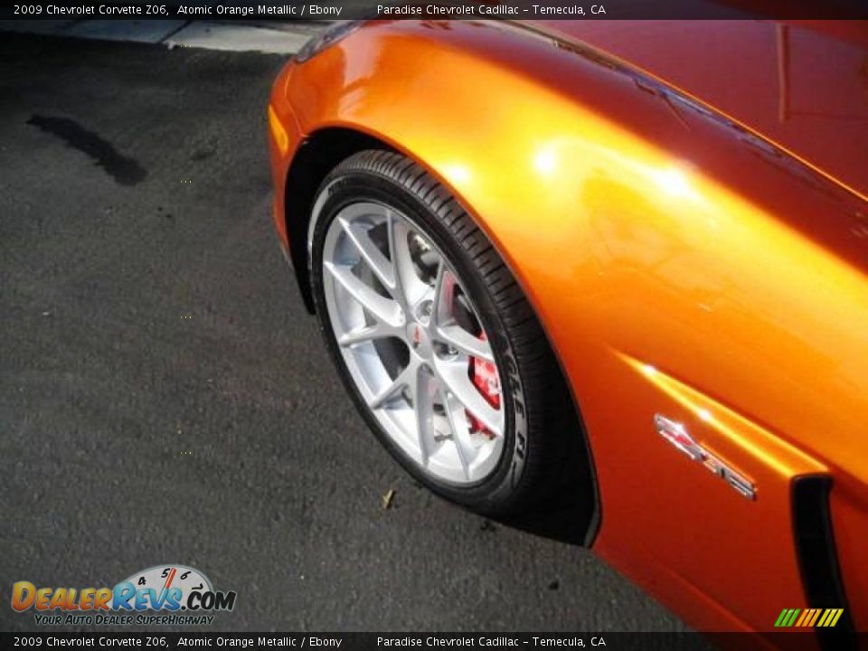 2009 Chevrolet Corvette Z06 Atomic Orange Metallic / Ebony Photo #4