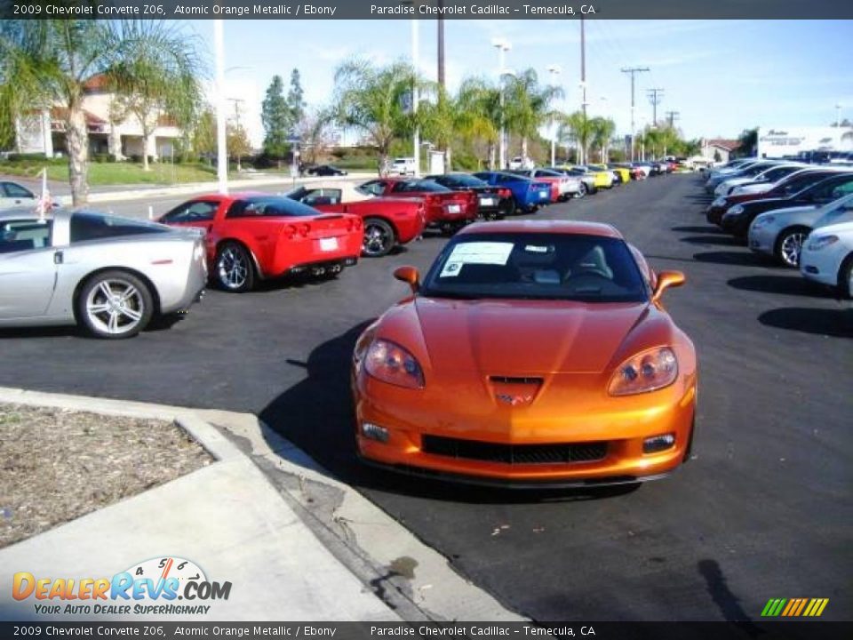 2009 Chevrolet Corvette Z06 Atomic Orange Metallic / Ebony Photo #5