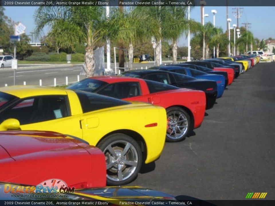 2009 Chevrolet Corvette Z06 Atomic Orange Metallic / Ebony Photo #6