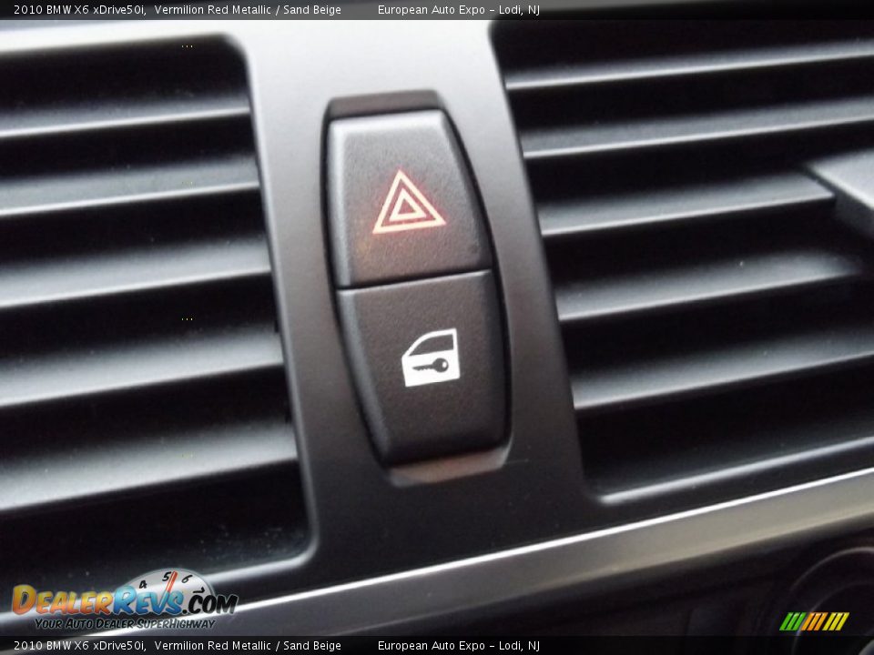2010 BMW X6 xDrive50i Vermilion Red Metallic / Sand Beige Photo #30