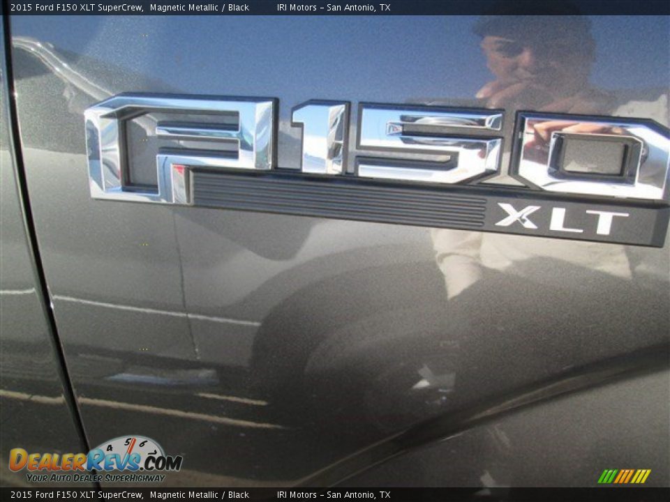 2015 Ford F150 XLT SuperCrew Magnetic Metallic / Black Photo #15