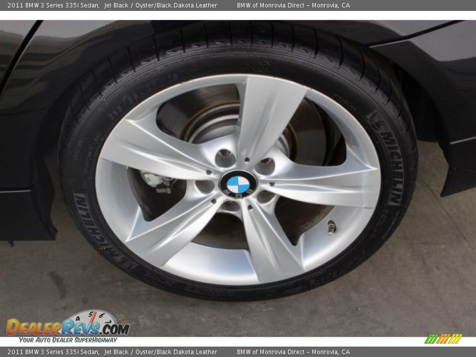 2011 BMW 3 Series 335i Sedan Jet Black / Oyster/Black Dakota Leather Photo #20