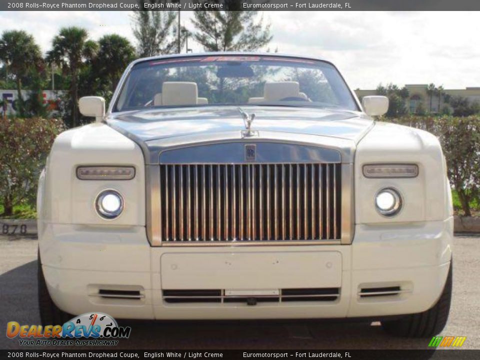 2008 Rolls-Royce Phantom Drophead Coupe English White / Light Creme Photo #2