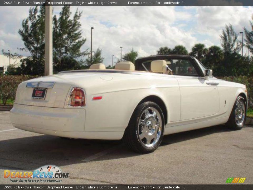 2008 Rolls-Royce Phantom Drophead Coupe English White / Light Creme Photo #6