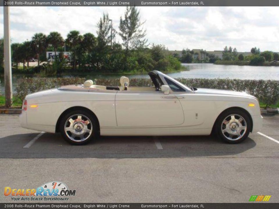 2008 Rolls-Royce Phantom Drophead Coupe English White / Light Creme Photo #7