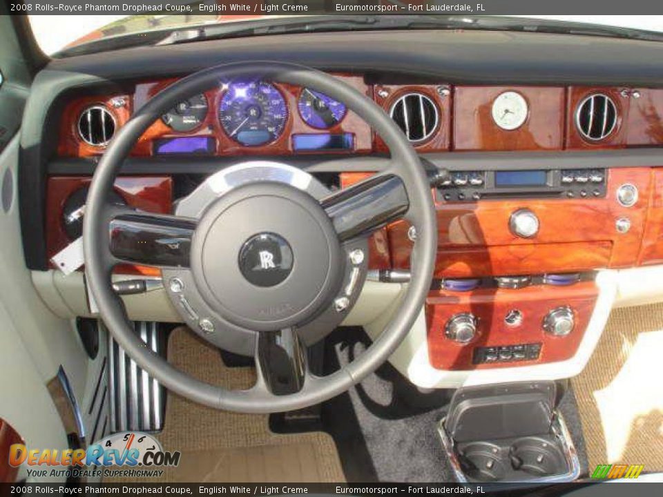 2008 Rolls-Royce Phantom Drophead Coupe English White / Light Creme Photo #8