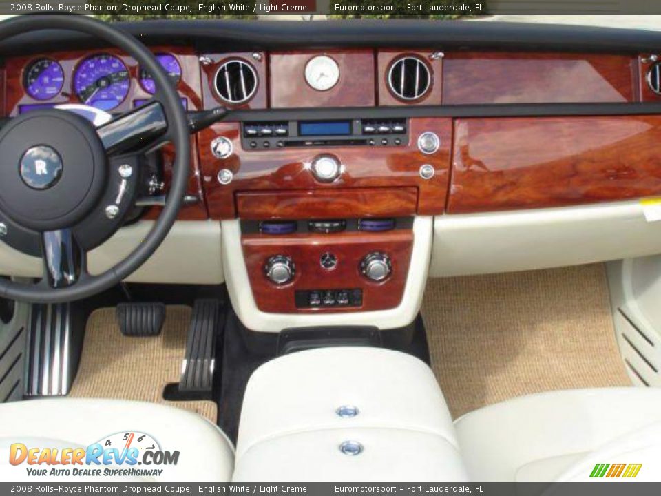 2008 Rolls-Royce Phantom Drophead Coupe English White / Light Creme Photo #9