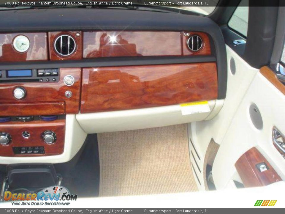 2008 Rolls-Royce Phantom Drophead Coupe English White / Light Creme Photo #10