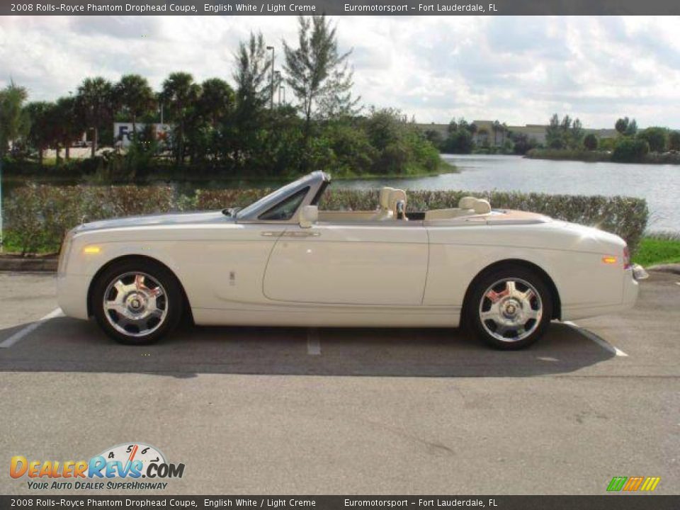 2008 Rolls-Royce Phantom Drophead Coupe English White / Light Creme Photo #11