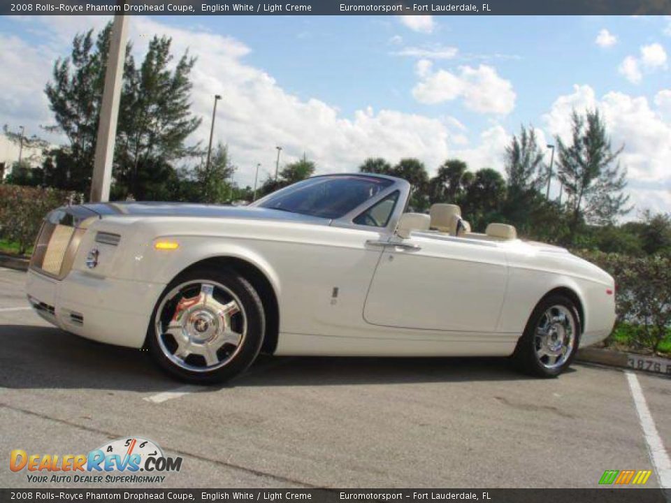 2008 Rolls-Royce Phantom Drophead Coupe English White / Light Creme Photo #15