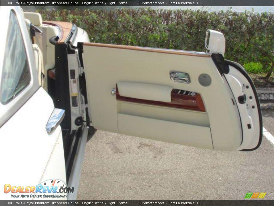 2008 Rolls-Royce Phantom Drophead Coupe English White / Light Creme Photo #19