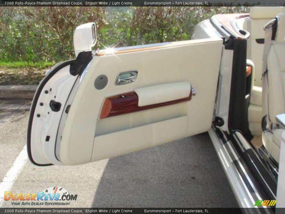 2008 Rolls-Royce Phantom Drophead Coupe English White / Light Creme Photo #21