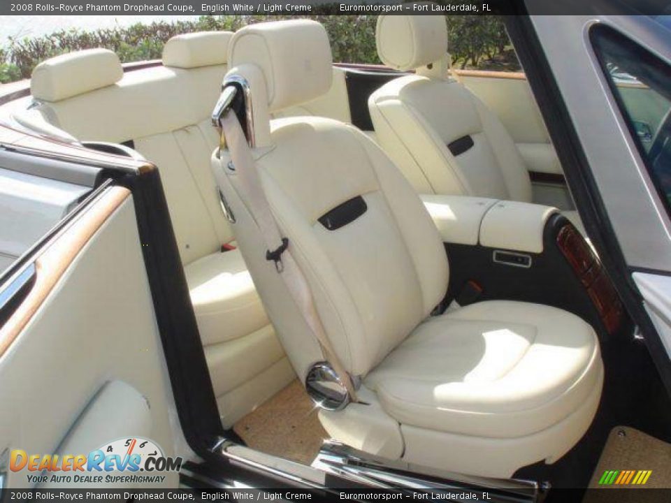 2008 Rolls-Royce Phantom Drophead Coupe English White / Light Creme Photo #22
