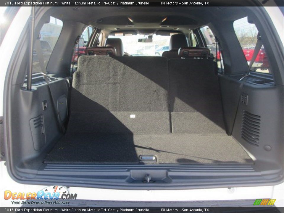 2015 Ford Expedition Platinum White Platinum Metallic Tri-Coat / Platinum Brunello Photo #10