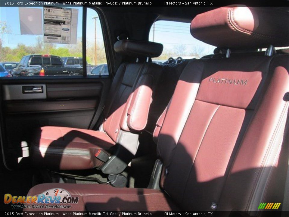 Rear Seat of 2015 Ford Expedition Platinum Photo #12