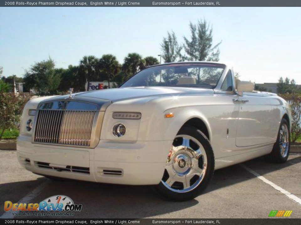 2008 Rolls-Royce Phantom Drophead Coupe English White / Light Creme Photo #24