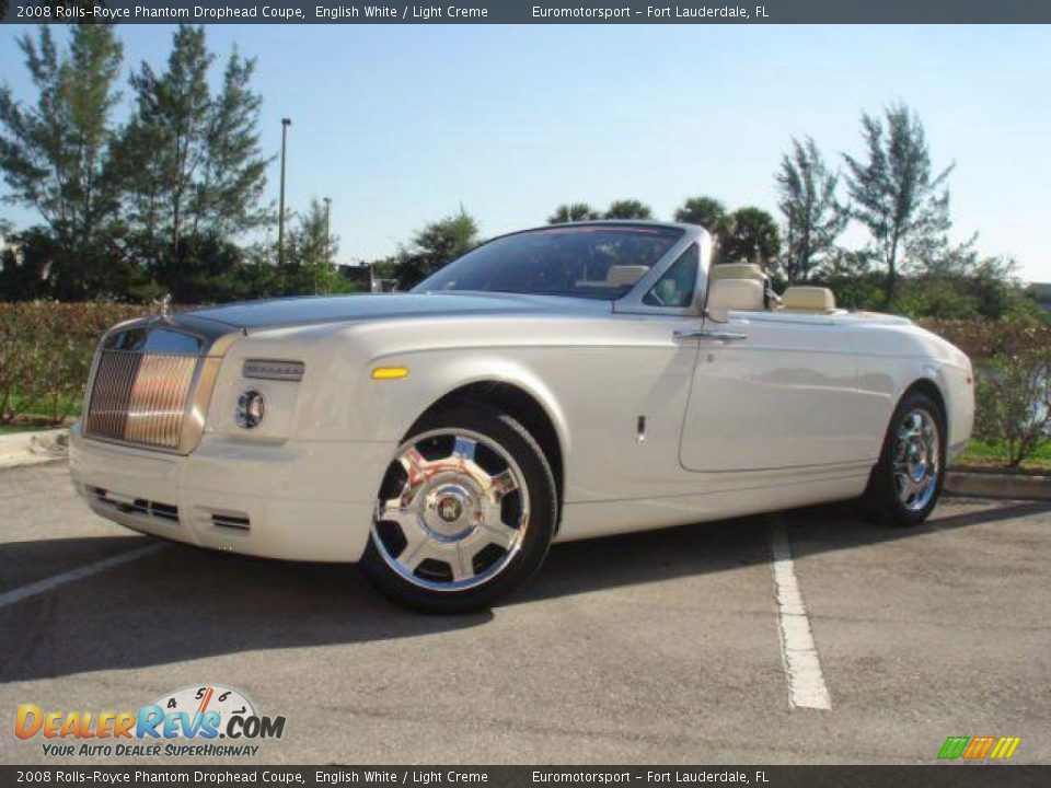 2008 Rolls-Royce Phantom Drophead Coupe English White / Light Creme Photo #25