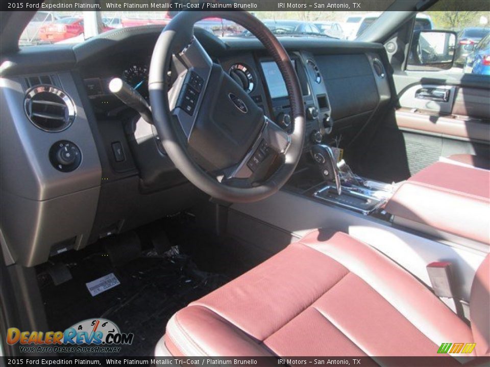 Platinum Brunello Interior - 2015 Ford Expedition Platinum Photo #20