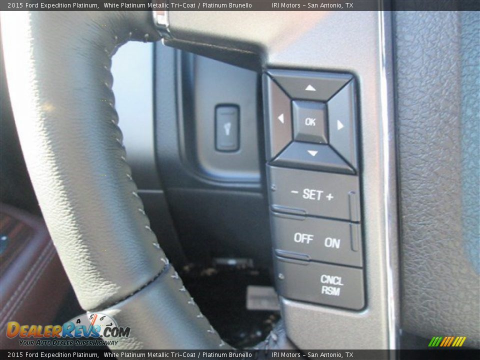 2015 Ford Expedition Platinum White Platinum Metallic Tri-Coat / Platinum Brunello Photo #24
