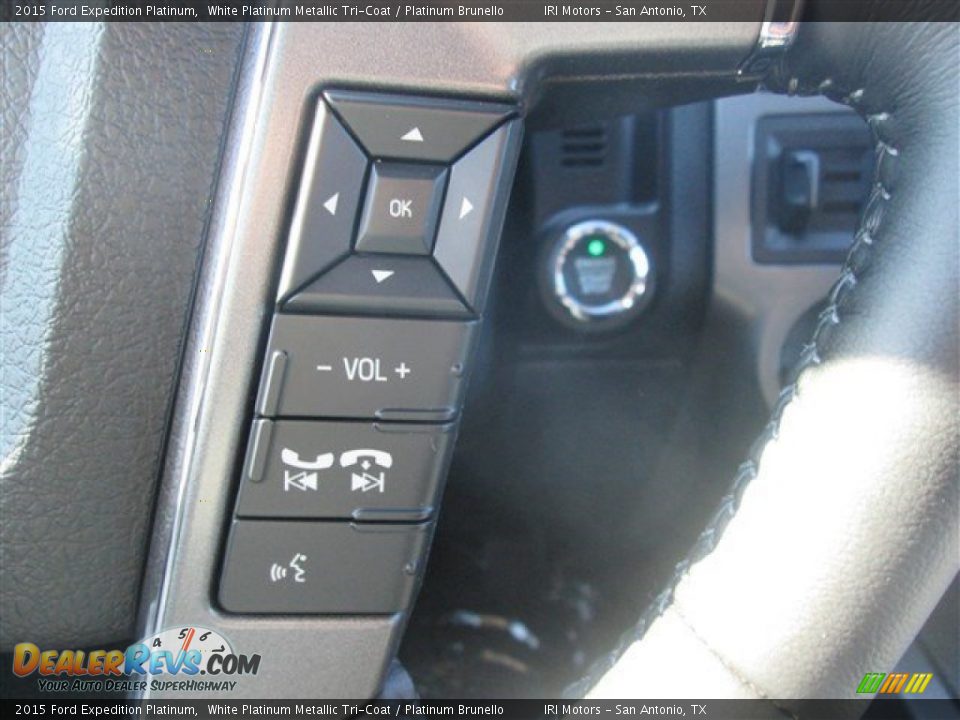 2015 Ford Expedition Platinum White Platinum Metallic Tri-Coat / Platinum Brunello Photo #25