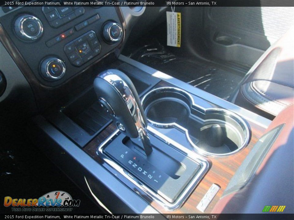 2015 Ford Expedition Platinum White Platinum Metallic Tri-Coat / Platinum Brunello Photo #27