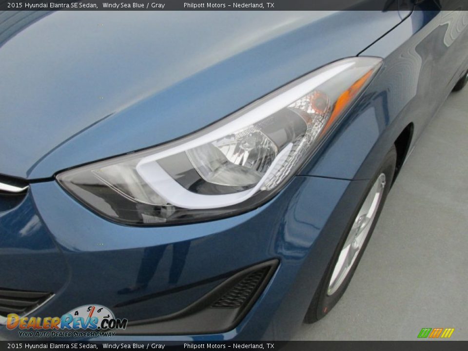 2015 Hyundai Elantra SE Sedan Windy Sea Blue / Gray Photo #9