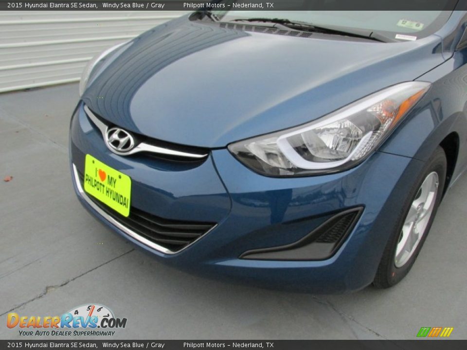 2015 Hyundai Elantra SE Sedan Windy Sea Blue / Gray Photo #10
