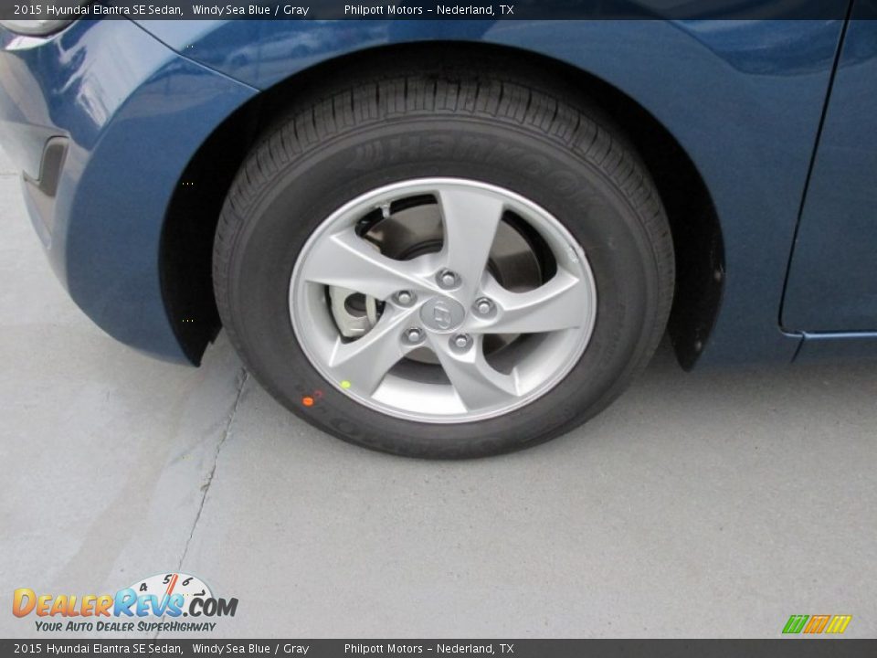 2015 Hyundai Elantra SE Sedan Windy Sea Blue / Gray Photo #11