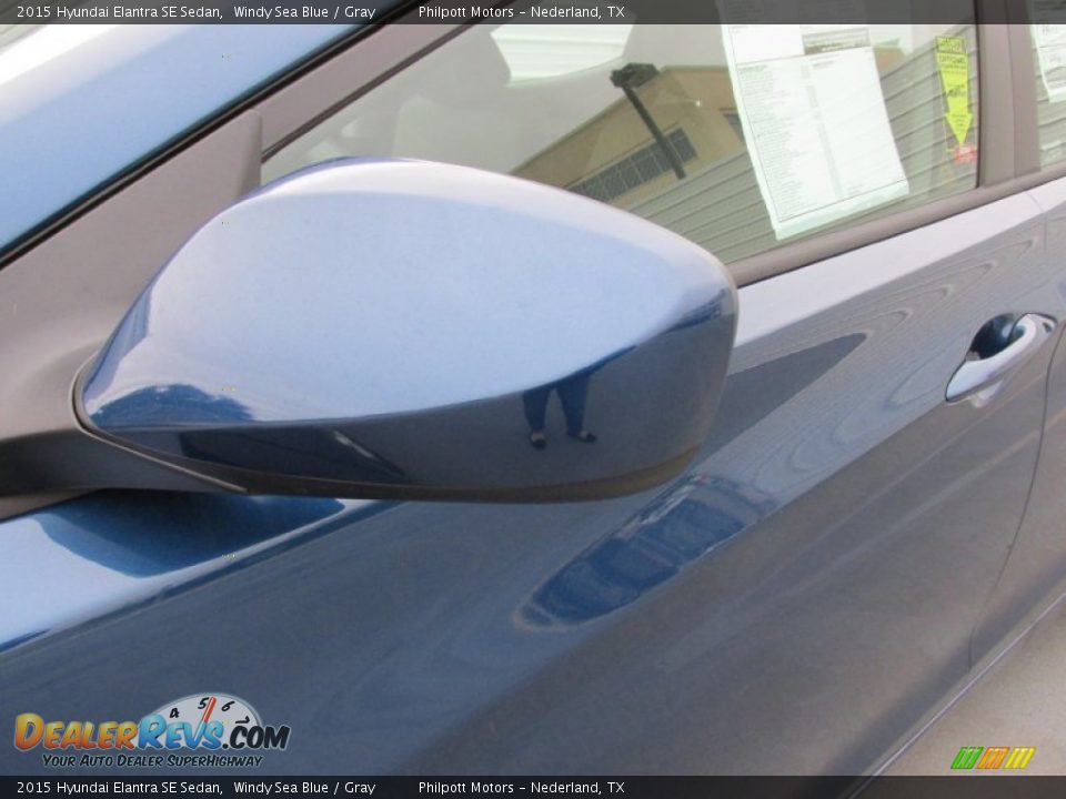 2015 Hyundai Elantra SE Sedan Windy Sea Blue / Gray Photo #12