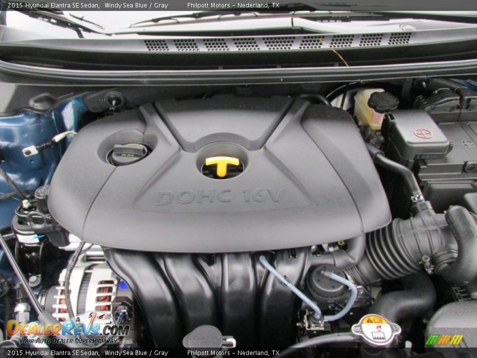2015 Hyundai Elantra SE Sedan Windy Sea Blue / Gray Photo #16