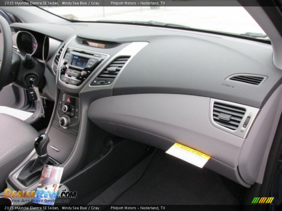 2015 Hyundai Elantra SE Sedan Windy Sea Blue / Gray Photo #17