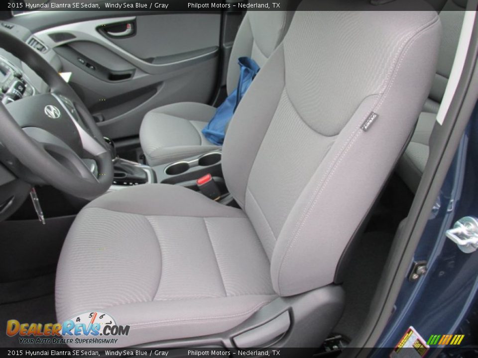 2015 Hyundai Elantra SE Sedan Windy Sea Blue / Gray Photo #22