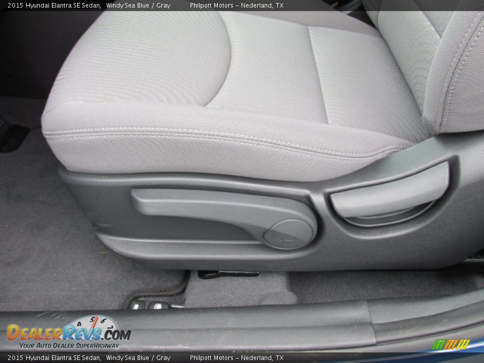 2015 Hyundai Elantra SE Sedan Windy Sea Blue / Gray Photo #23