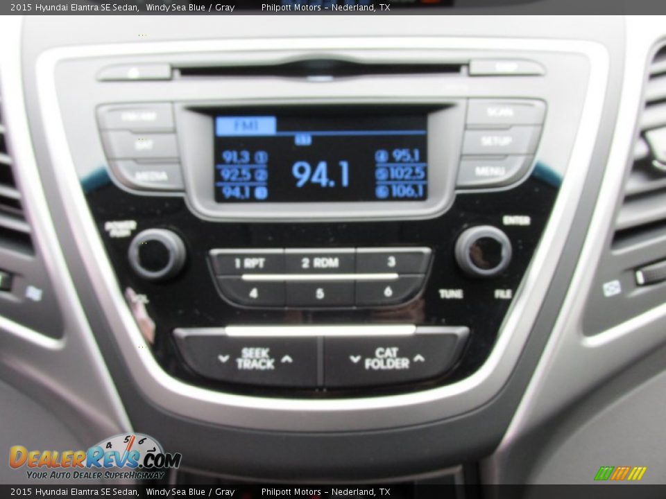 2015 Hyundai Elantra SE Sedan Windy Sea Blue / Gray Photo #26