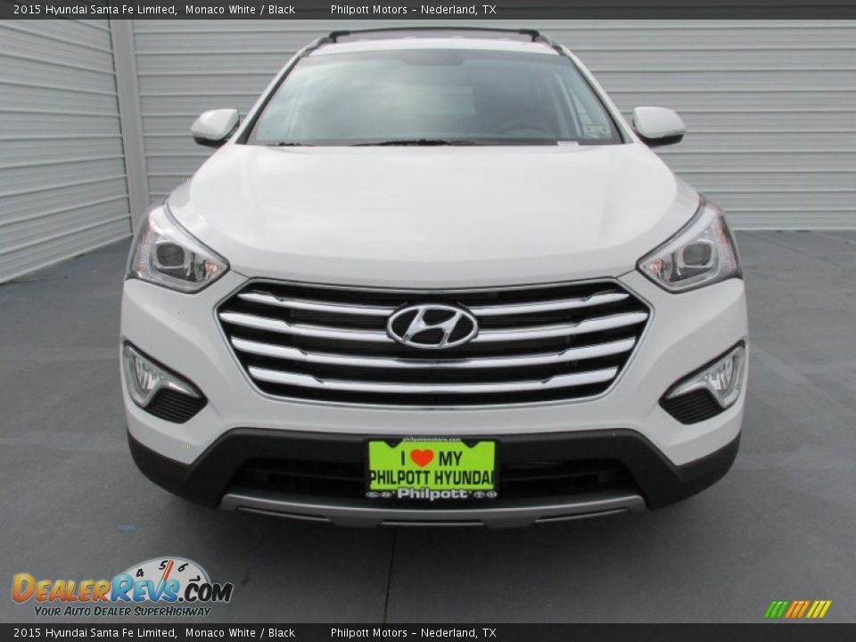 2015 Hyundai Santa Fe Limited Monaco White / Black Photo #8