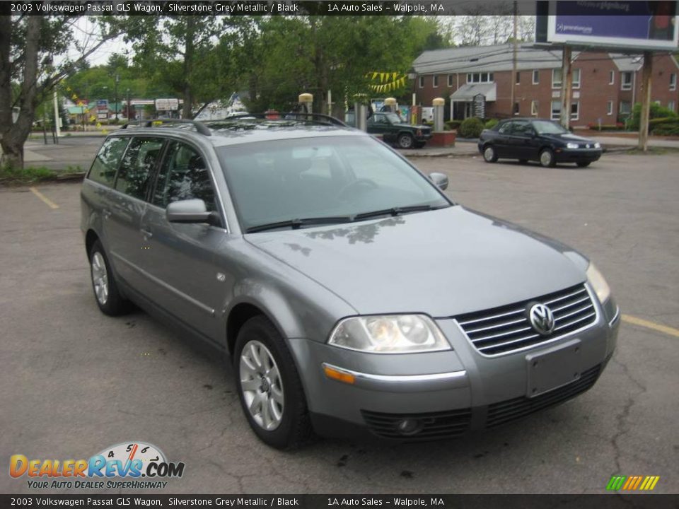 2003 Volkswagen Passat GLS Wagon Silverstone Grey Metallic / Black Photo #16