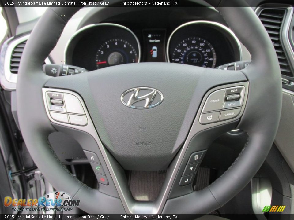 2015 Hyundai Santa Fe Limited Ultimate Iron Frost / Gray Photo #36