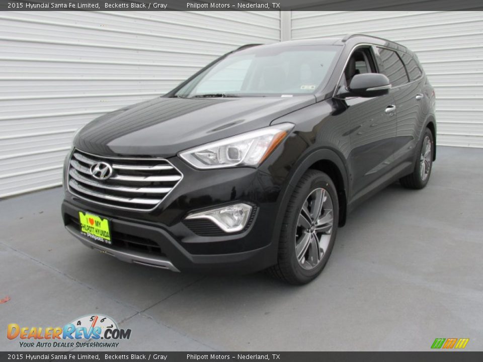 2015 Hyundai Santa Fe Limited Becketts Black / Gray Photo #7