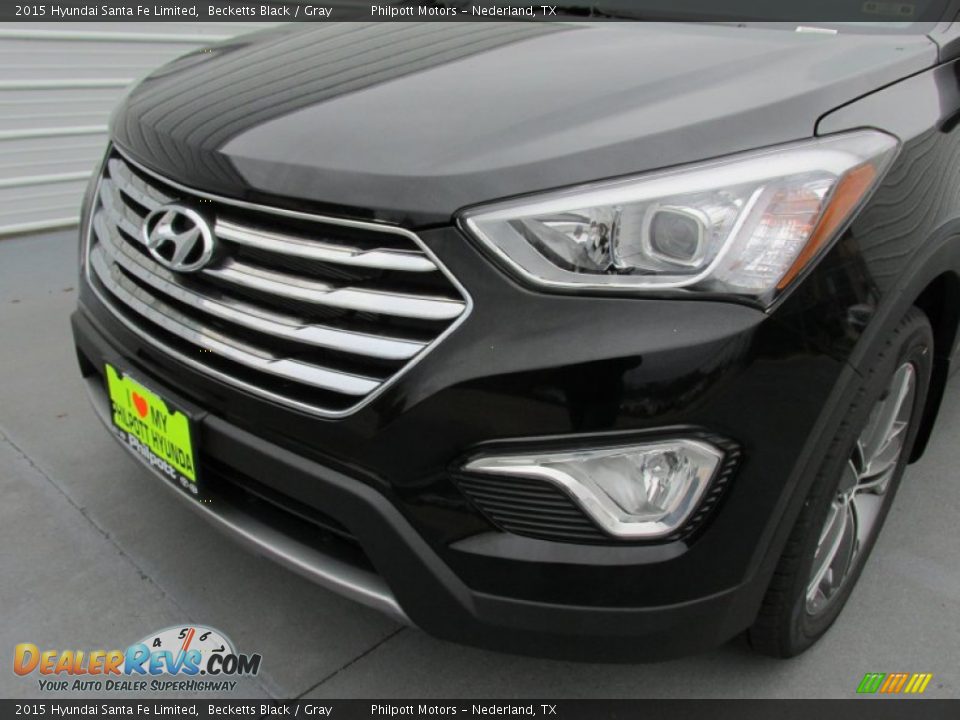 2015 Hyundai Santa Fe Limited Becketts Black / Gray Photo #10