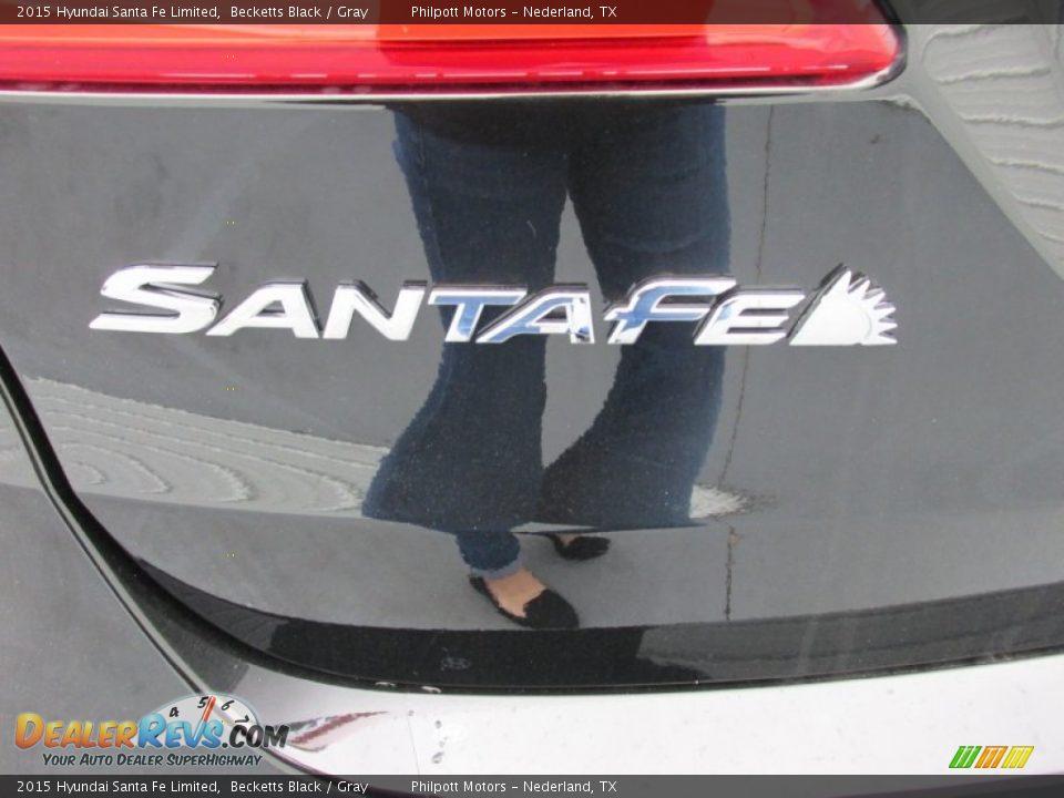 2015 Hyundai Santa Fe Limited Becketts Black / Gray Photo #14