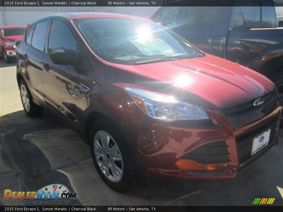 2015 Ford Escape S Sunset Metallic / Charcoal Black Photo #1
