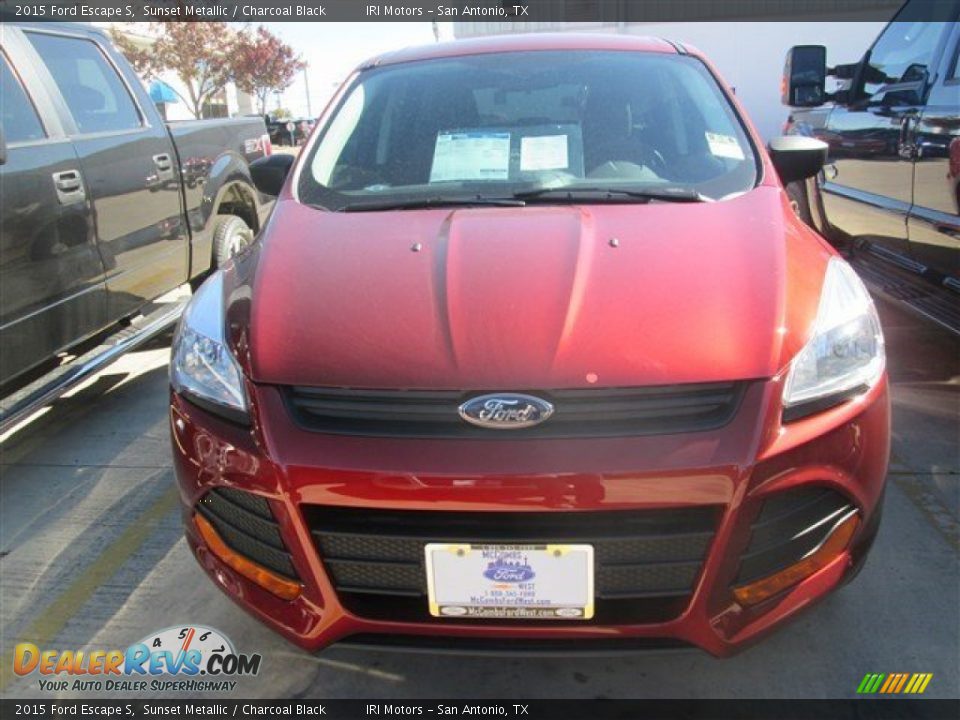 2015 Ford Escape S Sunset Metallic / Charcoal Black Photo #4